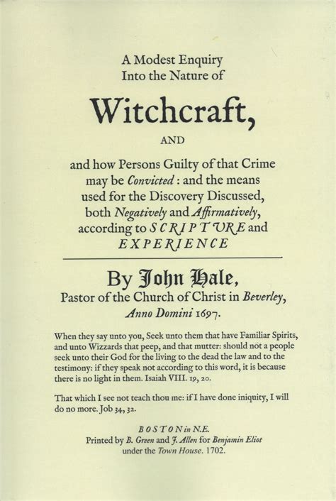 A modest enquiry into the nature of witchcraft